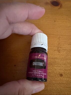 Young Living Gratitude Essential Oil Bottle - Purple and White